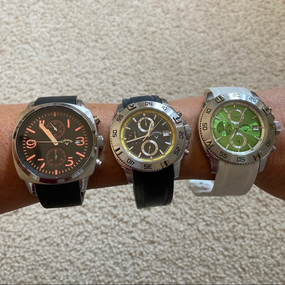 LOT of 3 Men’s Callaway Golf Watches